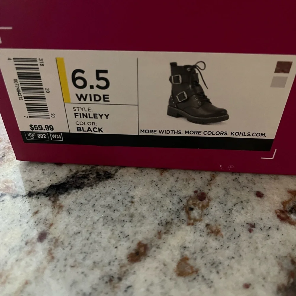 SO Black Women Boots Size 6.5 Wide New 👢👢 - Picture 6 of 7
